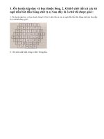 Tiết 7: Ôn tập học kì I