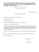 Bà Mai hàng xóm của em bị ốm phải nằm viện mà không có bảo hiểm y tế, bà lại già yếu, không nơi nương tựa. Hãy viết giúp bà lá đơn xin miễn giảm viện phí.