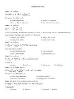 Sơ đồ phản ứng   luyện thi đại học 