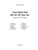 Nam định địa dư chí