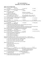 ôn tập chương 4 polime  vật liệu polime 