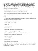 Mẩu chuyện Một buổi sinh hoạt tập thể