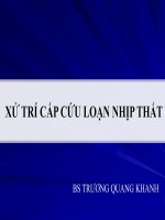 Điều trị cấp cứu rối loạn nhịp thất