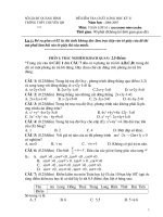 Đề kiểm tra học kỳ 2, môn toán, lớp 10, chương trình chuẩn doc 