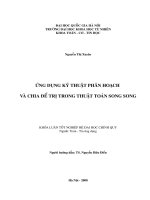 Ứng dụng kỹ thuật phân hoạch và chia để trị trong thuật toán song song 