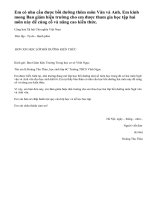 Em có nhu cầu được bồi dưỡng thêm môn Văn và Anh. Hãy viết đơn xin được học hai lớp học bồi dưỡng ấy.