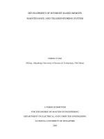 Development of internet based remote maintenance and telemonitoring system