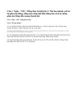 Chính tả tiếng đàn