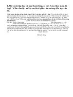 Tiết 3: Ôn tập học kì I