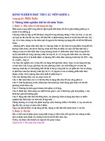 Kinh nghiệm trong ôn thi và thi đại học 