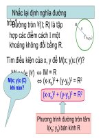 Slide bài giảng điện tử đường tròn hình học 10 