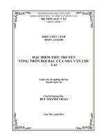 đặc điểm tiểu thuyết vòng tròn bội bạc của nhà văn chu lai