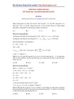 Phân tích, hướng dẫn giải đề thi đại học, cao đẳng năm 2009 và 2010 