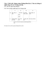 Chính tả Ngắm trăng, không đề