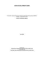 ADB PROJECT APPRAISAL MANUAL