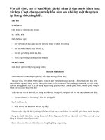 Em hãy thuật lại một việc tốt mà em đã làm hay đã chứng kiến ở trường