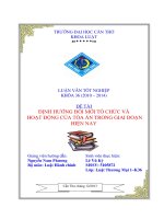 đề tài định hướng đổi mới tổ chức và hoạt động của tòa án trong giai đoạn hiện nay