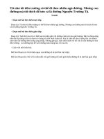 Hai cách mở bài tả con đường quen thuộc từ nhà tới trường