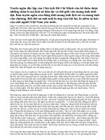 Bài 1: Phân tích bản Tuyên ngôn độc lập của Chủ tịch Hồ Chí Minh.