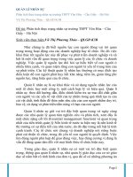 Phân tích thực trạng nhân sự trường THPT Yên Hòa – Cầu Giấy – Hà Nội