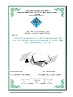 thiết kế hệ thống xử lý nước thải lõ giết mổ gia cầm tập trung doanh nghiệp tư nhân – hải hõa thành phố cần thơ