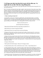 Hãy đọc kĩ đoạn trích dưới đây trong truyện ngắn Một người Hà Nội của Nguyễn Khải, và cho biết ý kiến về ý nghĩa nội dung của đoạn trích ấy. 