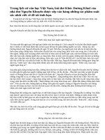 Cảm nhận về bài thơ Khóc Dương Khuê của nhà thơ Nguyễn Khuyến.