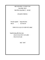 Đánh giá kết quả ứng dụng đặt tấm lưới nhân tạo theo phương pháp lichtenstein điều trị thoát vị bẹn ở bệnh nhân từ 40 tuổi trở lên (TÓM TẮT)