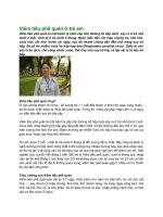 Viêm tiểu phế quản ở trẻ em