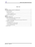 BÀI tập NGHIÊN cứu THỰC NGHIỆM mô HÌNH THỦY lực