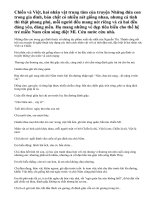 Bài 1: Phân tích những điểm giống nhau và khác nhau của hai nhân vật Việt và Chiến trong truyện ngắn Những đứa con trong gia đình của Nguyễn Thi.