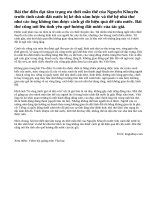 Bài 1: Phân tích bài thơ Thu điếu của Nguyễn Khuyến.