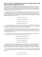 Phân tích tâm trạng của Thúy Kiều trong đoạn thơ Trao duyên