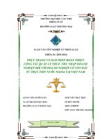 thực trạng và giải pháp hoàn thiện công tác quản lý thuế thu nhập doanh nghiệp đối với doanh nghiệp có vốn đầu tư trực tiếp nước ngoài tại việt nam