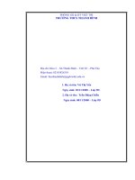 bài dự thi liên môn  môn toán vận dụng kiến thức “ diện tích đa giác” môn hình học lớp 8 vào đời sống