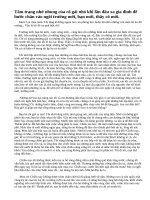 Cảm nghĩ khi xa nhà