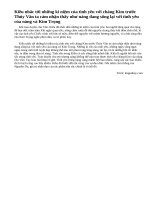 Việc Kiều nhắc đến các kỉ niệm của tình yêu có ý nghĩa gì?