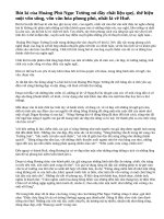 Chất thơ trong Ai đã đặt tên cho dòng sông? của Hoàng Phủ Ngọc Tường.