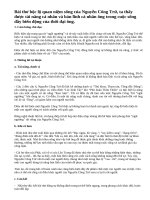 Cảm nhận Bài ca ngất ngưởng của Nguyễn Công Trứ.