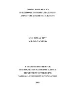 Ethnic differences in response to rosiglitazone in asian type 2 diabetic subjects