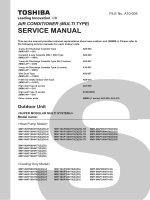 Service manual - Sách hướng dẫn vận hành sửa chữa VRF Toshiba