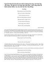 Hãy bình giảng bài thơ Chợ Đồng của Nguyễn Khuyến.