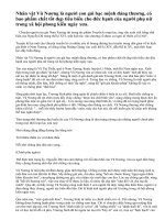 Hãy phân tích nhân vật Vũ Nương và nói lên cảm nghĩ.