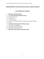 NHÓM CHỈ TIÊU CƠ BẢN ĐÁNH GIÁ CHẤT LƯỢNG TÍN DỤNG