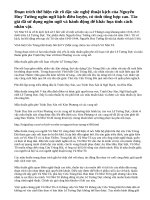 Phân tích những mâu thuẫn trong đoạn trích Vĩnh Biệt Cửu Trùng Đài của Nguyễn Huy Tưởng và bày tỏ ý kiến về cách thức giải quyết mâu thuẫn trong đoạn trích