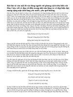 Bài 2: Tràng giang của Huy Cận là bài thơ mang vẻ đẹp vừa cổ điển vừa hiện đại. Hãy phân tích bài thơ Tràng giang để làm sáng tỏ nhận xét trên.