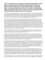 Bài 2: Phân tích những điểm giống nhau và khác nhau của hai nhân vật Việt và Chiến trong Những đứa con trong gia đình của Nguyễn Thi.