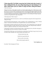 Giới thiệu một vài nét về Ngục trung nhật kí của Hồ Chí Minh.