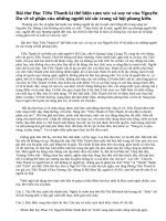 Bài thơ Đọc Tiểu Thanh kí thể hiện cảm xúc và suy tư của Nguyễn Du về số phận của những người tài sắc trong xã hội phong kiến”. Hãy phân tích bài thơ Đọc Tiểu Thanh kí để làm sáng tỏ nhận định trên