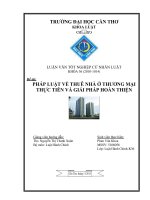 pháp luật về thuê nhà ở thương mại thực tiễn và giải pháp hoàn thiện